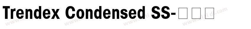 Trendex Condensed SS字体转换